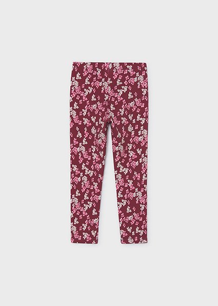 Mayoral,bordó,apró virág mintás,belül polár,leggings - Image 2