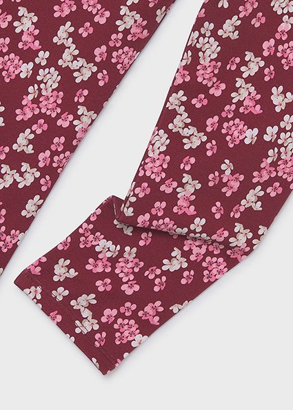 Mayoral,bordó,apró virág mintás,belül polár,leggings - Image 3